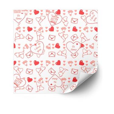 Imagem de Papel Manteiga AMOR 10x10cm 500 UNIDADES