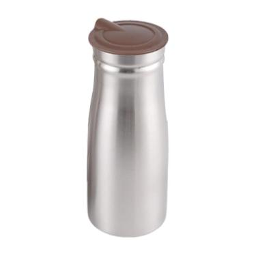 Imagem de Ｂｅｓｇａ Jarra de aço inoxidável 1000ml para água fria, recipiente para bebidas, cerveja, café, leite, grande capacidade, resistente a quebras, 8,5x23cm, Marrom