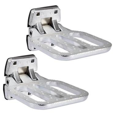 Imagem de Gedlex Grande degrau dobrável pacote com 2 para caminhão pesado dobrável corpo utilitário degrau pega alça flip-up degrau para caminhão, reboques, ônibus, barco, trailer, campista e outros veículos