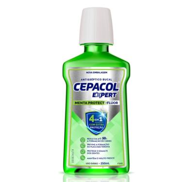 Imagem de Enxaguante Bucal Cepacol Expert 4 em 1 Menta Protect + Flúor 250ml