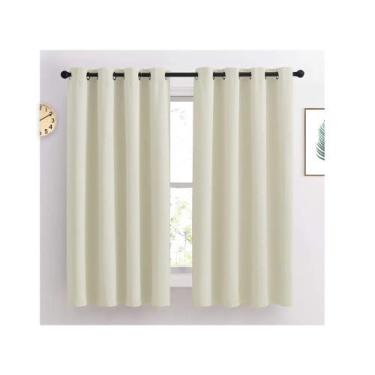 Imagem de Cortina de Cozinha Luna Tecido Oxford Cores Lisas 2,00x1,40m Decorativ