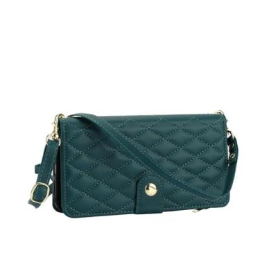 Imagem de HJZSZX Para Samsung A56 (5G) Lanyand Couro Zip Wallet Phone Case Cover (Para Samsung A56 (5G)/verde)