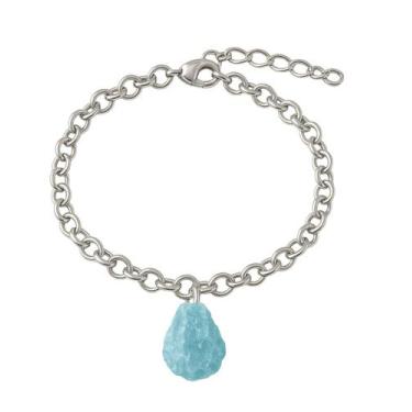 Imagem de Pulseira de Agua Marinha - Cristal Natural, Prata 925