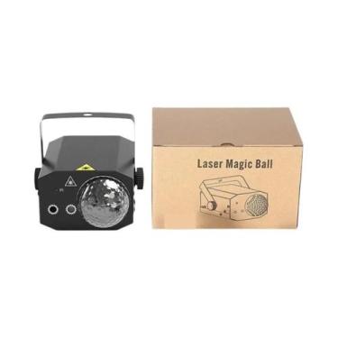 Imagem de Projetor De Luz Laser DJ Bola De Discoteca Strobo Iluminação De Palco 