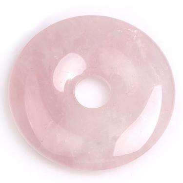 Imagem de GEM-Inside Rock Quartzo Pedra Preciosa Contas Soltas Genuíno Natural Dúvida Rosa Anel Cristal Energia Pedra Poder para Brinco Pingente Joias Fazendo 1 PÇ 40 mm