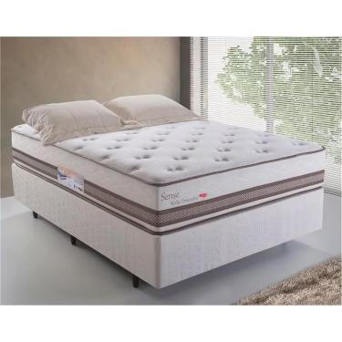 Imagem de Cama Box Casal Herval 30x138x188cm Sense Molas Ensacadas Pillow Top One 