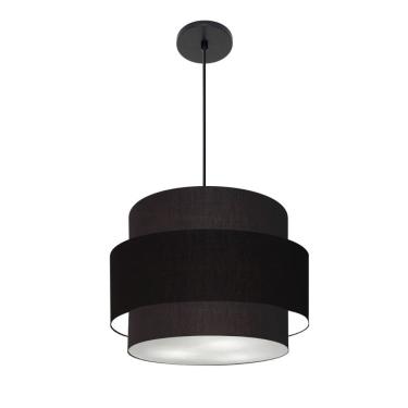 Imagem de Lustre Para Sala de Jantar Vivare Md-4392 Cúpula em Tecido 40cm