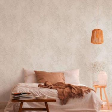 Imagem de Papel De Parede Antigua Folhagem Bege 389196ag