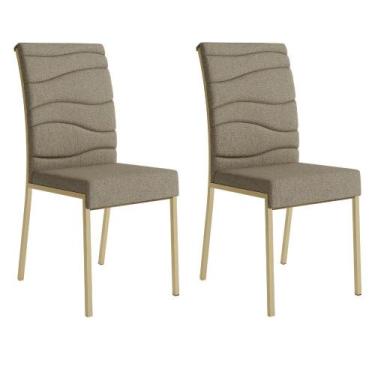 Imagem de Cadeira Duna Carraro Bamboo c/ Dourado