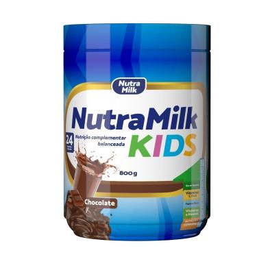 Imagem de NutraMilk Kids Suplemento alimentar infantil em pó sem glúten 800g Rico em Vitaminas e Minerais-Unissex