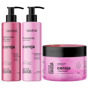 Imagem de Kit Sabonete Liquido + Esfoliante + Hidratante Corpo E Rosto Labotrat 