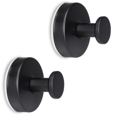 Imagem de Ganchos de ventosa para chuveiro, banheiro, cozinha, porta, parede, espelho, janela, vidro, azulejo – suporte de toalha resistente para pendurar casaco, roupão, bucha, sem danos, gancho removível