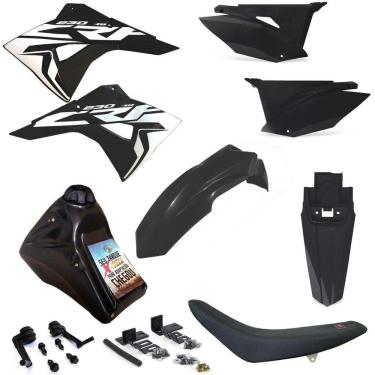 Imagem de Kit Plástico Biker Next Completo Crf 230 Adaptável Xr 200 Xr 250
