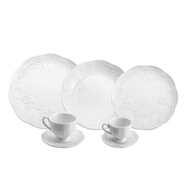 Imagem de LYOR - Aparelho de Jantar 42 Peças de Porcelana New Bone Butterfly Flower