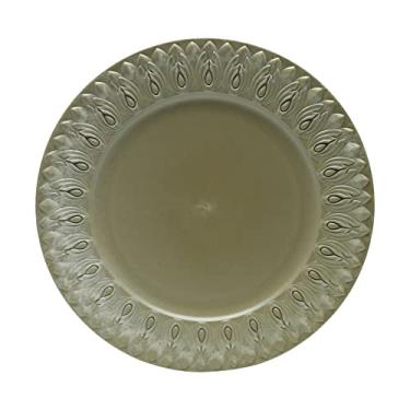 Imagem de SOUSPLAT DE PLÁSTICO PÉTALAS MARROM 36cm