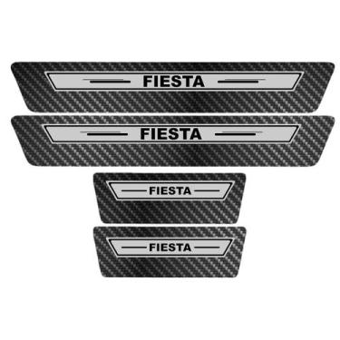 Imagem de Soleira Porta Premium Prata Carbono Fiesta 11 2012 2013 2014 - Jhow Ad