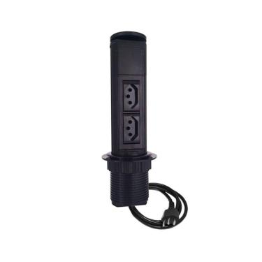 Imagem de Torre Totem Manual 2 Tomada 20a - Preta