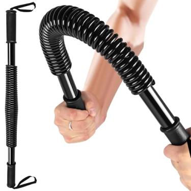 Imagem de Bastão de Exercício com Mola, Barra de Mola de Potência, Fortalecedor de braço, Barra de aperto muscular do Braço, Equipamento de ginástica de treinamento, 80KG