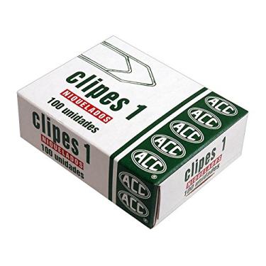 Imagem de ACC - CLIPE 2/0 (00) Caixa Cartão com 100 unidades Aço Niquel