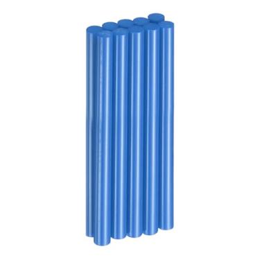 Imagem de HARFINGTON 10 peças de bastões de cola quente 1,1 cm de diâmetro x 15 cm de comprimento EVA Mini Hot Melt Stick de cola adesiva para pistola de derretimento a quente, madeira, plástico, vidro, flores