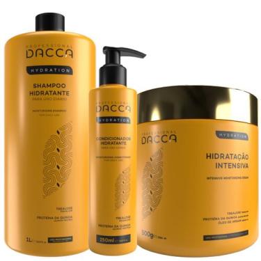 Imagem de Kit Shampoo 1L + Condicionador + Hidratação Profissional 3 Produtos - 