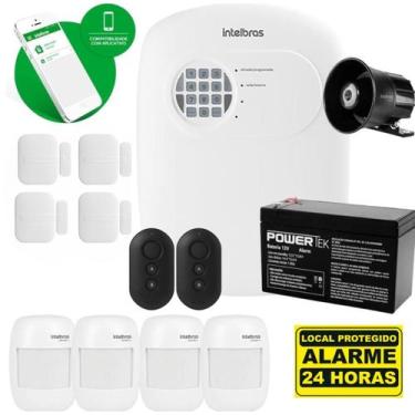 Imagem de Kit Alarme Sem Fio 8 Sensores Intelbras e XAS 4010 com Acesso por App