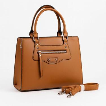 Imagem de Bolsa Feminina Transversal Média Sofisticada Trabalho Luxo - Alwy