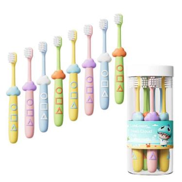 Imagem de Escova de dentes Lonlown Kids Soft Bristle de 2 a 12 anos, pacote com 