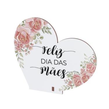 Imagem de Kit 15 Lembranças Dia Das Mães Mdf Coração Frase - DK Decor, Amor mais