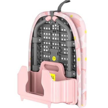 Imagem de APEXCHASER Tábua de Passar Roupas Pequena com Suporte de Ferro, Pés Antiderrapantes, Capa de Algodão, Ideal para Pequenos Espaços e Viagens