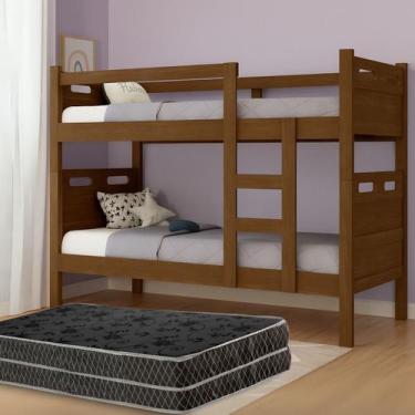 Imagem de Beliche De Alto Conforto Com 2 Colchões D20 Reforçada - TopDeal E-com,