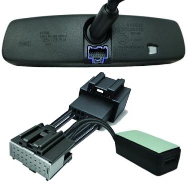 Imagem de Adaptador de alimentação Dash Cam para Ford F150 2011-2024 Bronco 2021+, Explorer 2011-2019, Mustang 2013-2021 e mais modelos selecionados, 16 pinos com regulação automática, alimentação USB 5V 4A