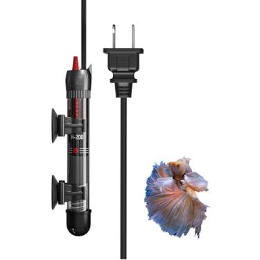 Imagem de KINGYEENUO Aquecedor De Aquário 50 W, Submersível Para Tanque 20 Galões, Temperatura Ajustável, Controle Termostato Integrado Tartarugas/Peixes Betta, Com Ventosa Extra