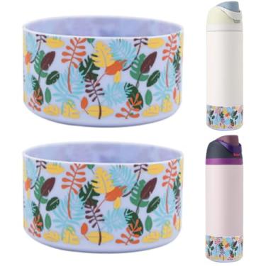Imagem de HEYSKAY 2 peças de bota de silicone para garrafa de água Owala Flask 1,134 g, capa protetora antiderrapante para Owala Twist, garrafa de água de aço inoxidável FreeSip and Flip sem BPA