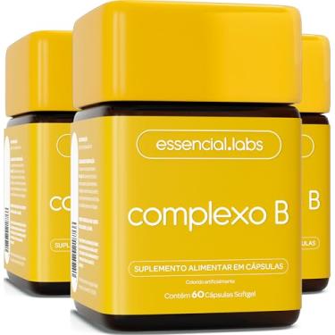 Imagem de 03 POTES do COMPLEXO B - 180 Cápsulas Softgel - Fórmula Ativa com Máxima Concentração