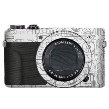 Imagem de Adesivo de capa de câmera G7XII para Canon G7X Mark II película protetora antiarranhões decoração protetora e resistência ao desgaste (branco circuito)
