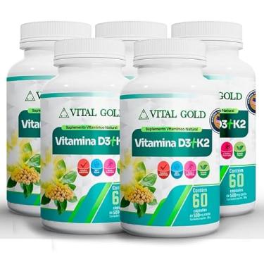 Imagem de VITAMINA D3 + K2-500 mg (60 Cápsulas) VITAL GOLD (5)