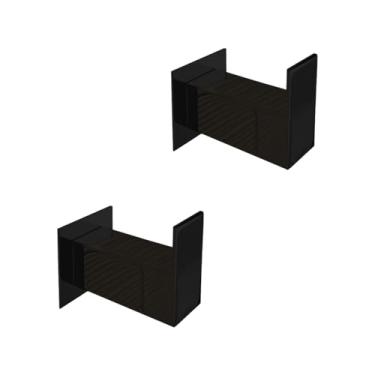 Imagem de Kit Cabide Para Toalha Gancho 2 Unidades Aço Inox 304 Preto Fosco [Q-C1PF-2]