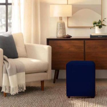 Imagem de Puff Pufe Banqueta Moderna Decore O Ambiente - Realizar, Azul Marinho 