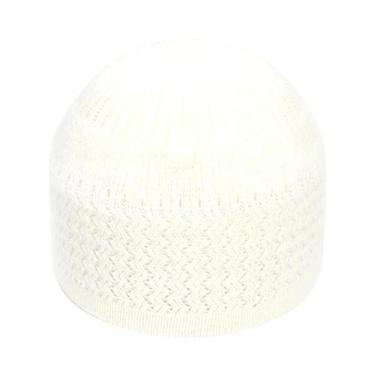Imagem de Gorro De Oração Tricotado Masculino De Primavera Unissex Quente Islâmi