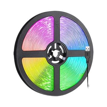 Imagem de Fita De Luz LED RGB Com Mudança De Cor Para Quarto, Festa Em Casa, Ilu