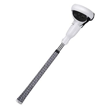 Imagem de Amavasion VR Golf Club Handle Attachments Accessories Compatible with Meta/Oculus Quest 2 Enhance Immersive VR Game Experience (Black/White)