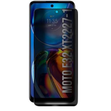 Imagem de [GL CASES] Pelicula Moto E32 Pelicula Privacidade Motorola Moto E32 Anti Risco Película Privativa De Vidro Temperado 3D Proteção 9H Anti Espião Cobertura Total Da Tela + Kit Limpeza Para Aplicação