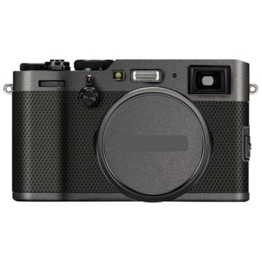 Imagem de X100F Película de câmera antiarranhões para FujiFilm X 100F Película protetora de vinil revestimento acessórios de fotografia adesivo X-100F (cinza escuro)