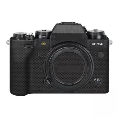 Imagem de X-T4 Adesivo de capa de câmera para FujiFilm X-T4 protetor de câmera película protetora anti-arranhões decoração XT4 (preto mamãe)