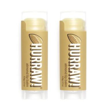 Imagem de Bálsamo labial HURRAW! Pacote com 2 unidades de amêndoas orgânicas veg