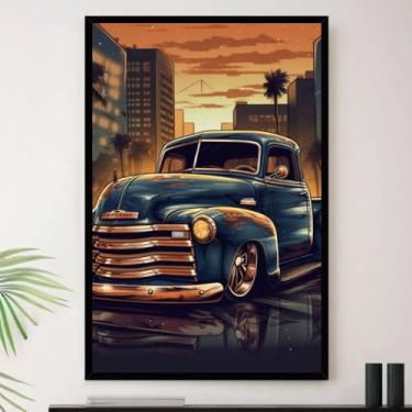 Imagem de Genérico, Quadro Carro Carrinho Infantil Criança Decorativo A3 35x45cm