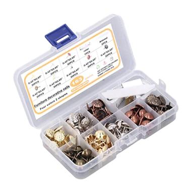 Imagem de Yunir Antiguidade Sem Ferrugem Unhas Decorativas para Pintura de Móveis, para Caixa de Jóias, Lajes de Cortiça 163pcs