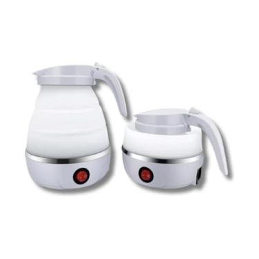 Imagem de Chaleira dobrável de silicone para casa de viagem Chaleira elétrica portátil automática 600W