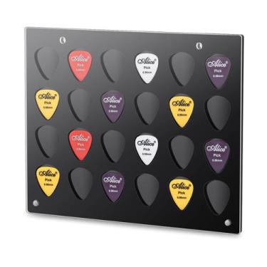 Imagem de Vitrina para palhetas de guitarra Teenyyou, retangular, suporte de par